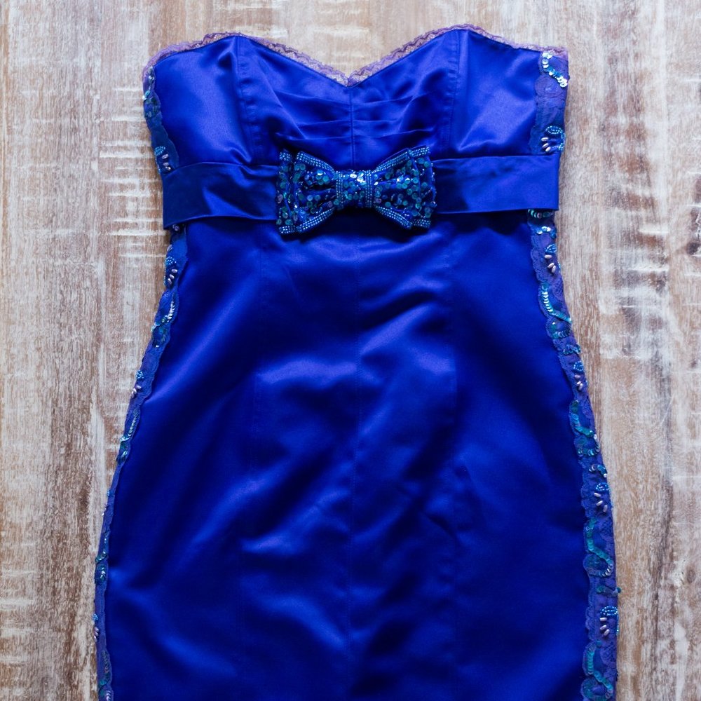 Vintage Betsey Johnson Formal Tuxedo Dress